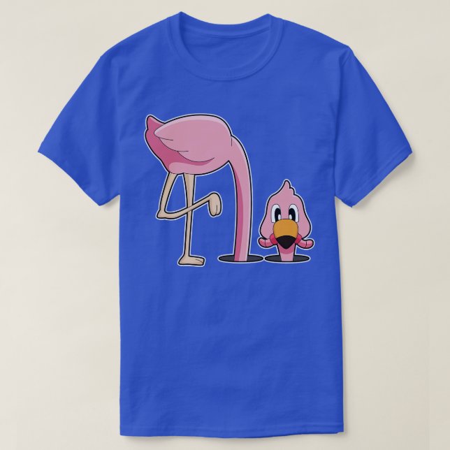 Flamingo Worm T-Shirt (Design Front)