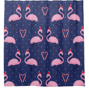 Flamingo Xmas Hat Candy Pattern