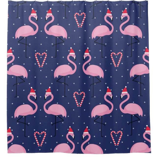 Flamingo Xmas Hat Candy Pattern (Front)