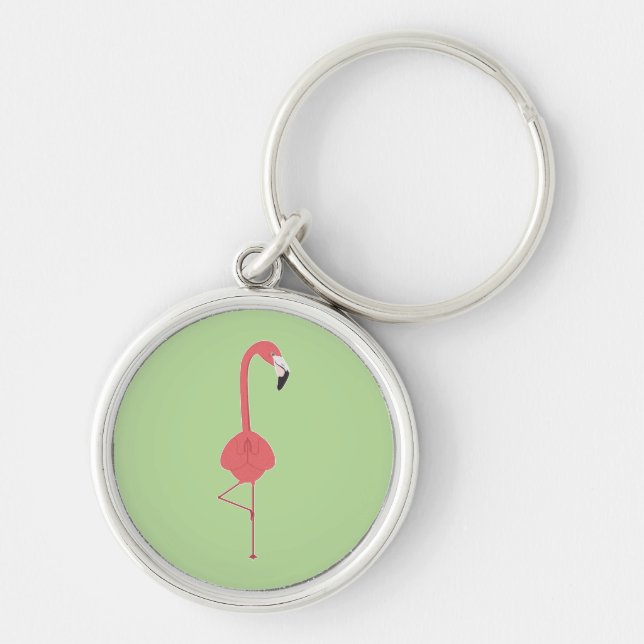 FLAMINGO YOGA KEYCHAIN (Front)