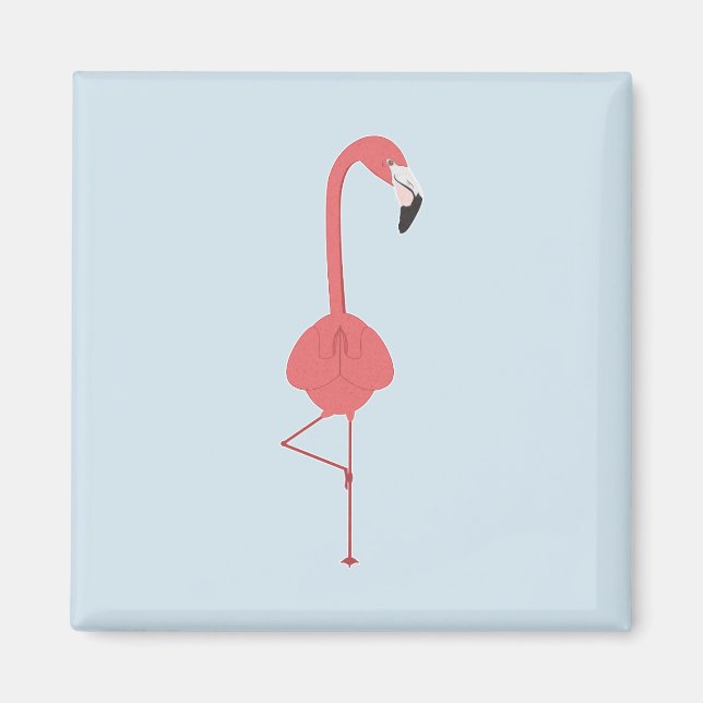 FLAMINGO YOGA MAGNET (Front)
