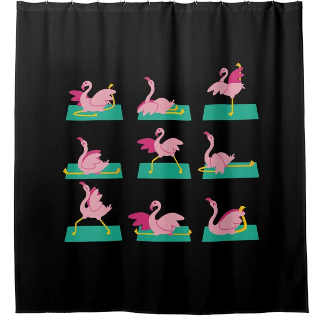 Flamingo Yoga Poses Meditation Workout Exercise (Front)