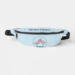 Flamingo Your Business Logo Art Photo Quote Slogan Fanny Pack