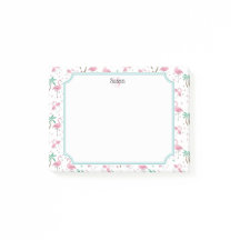 Flamingos and Palm Trees Atomic Style Monogram