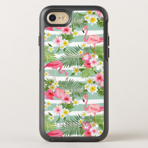 Flamingos And Stripes OtterBox Symmetry iPhone 8/7 Case