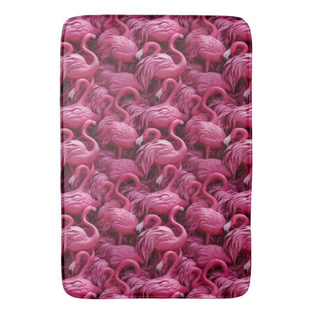 Flamingos Bath Mat (Front Vertical)