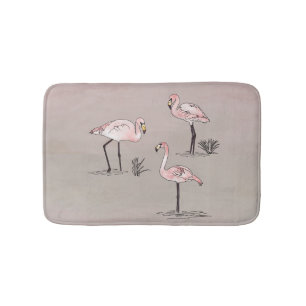 Flamingos Bath Mat