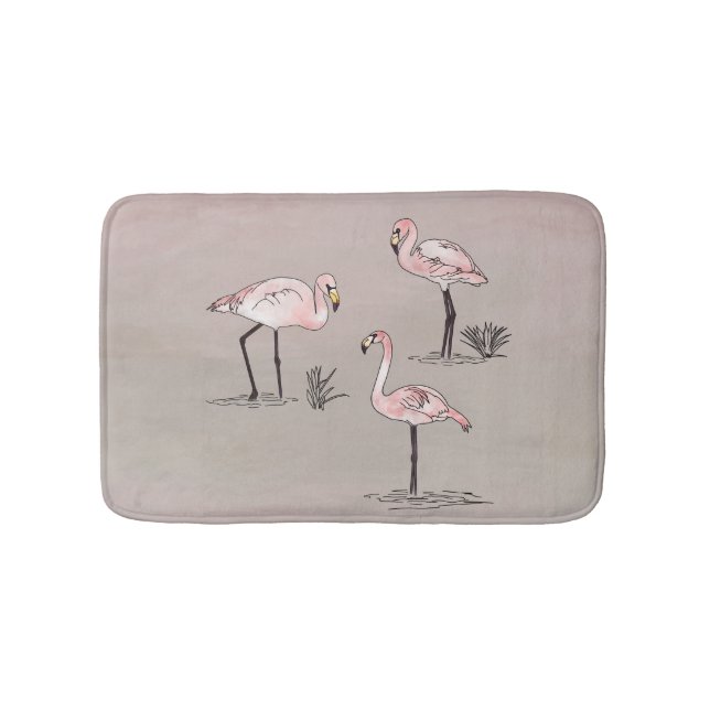 Flamingos Bath Mat (Front)