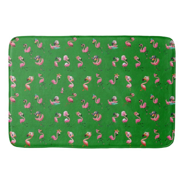 Flamingos Bath Mat (Front)
