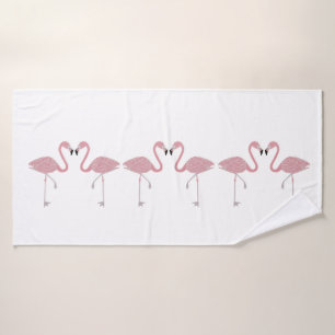 Flamingos Bath Towel