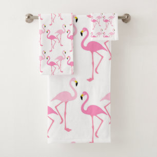 Flamingos Bath Towel Set