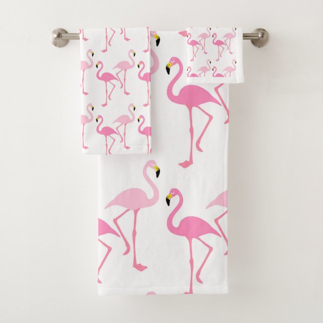 Flamingos Bath Towel Set (Insitu)