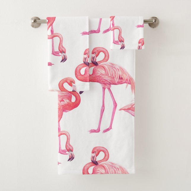 Flamingos Bath Towel Set (Insitu)