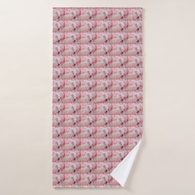 Flamingos bath towels (Bath Towel)