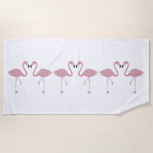 Flamingos Beach Towel