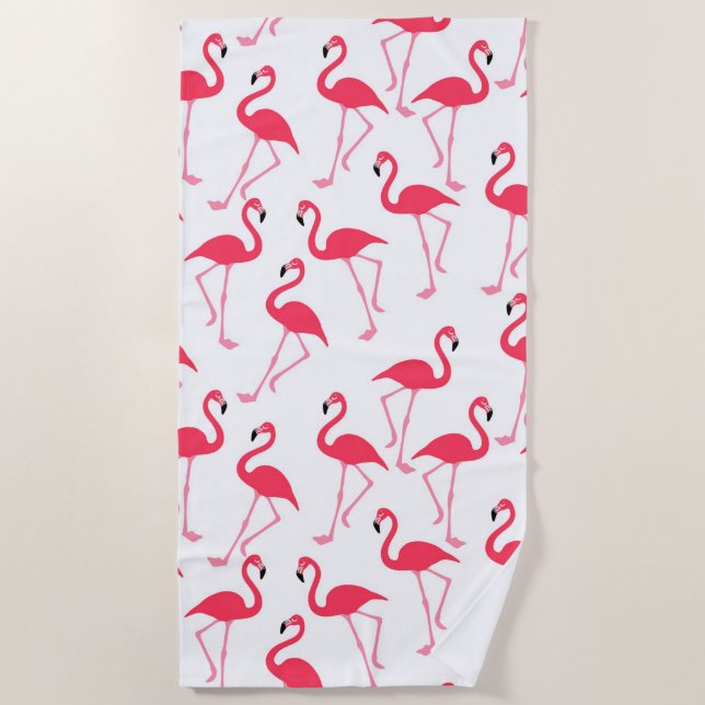 Flamingos Beach Towel (Front)