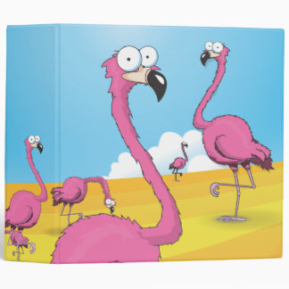 Flamingos Binder