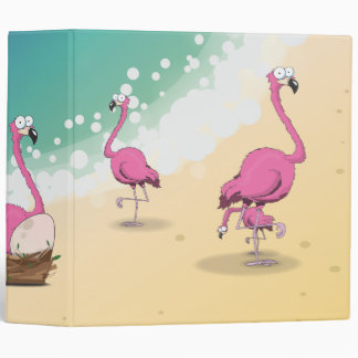 Flamingos Binder