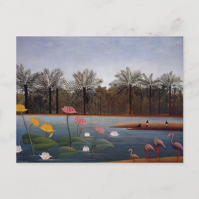 Flamingos by Henri Rousseau Postcard (Front)