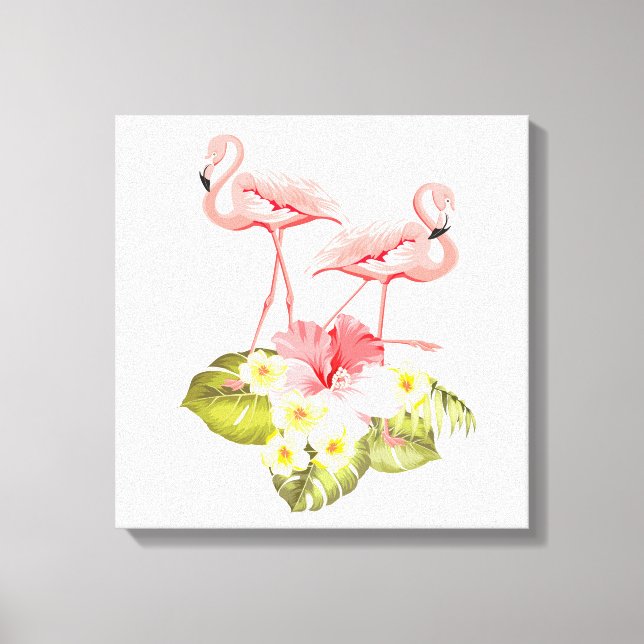 Flamingos Canvas Print (Front)