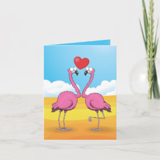 Flamingos Card