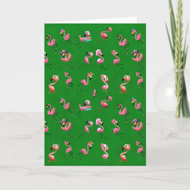 Flamingos Card (Front)