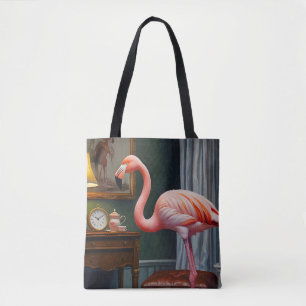 Flamingo's Cozy Corner Tote Bag