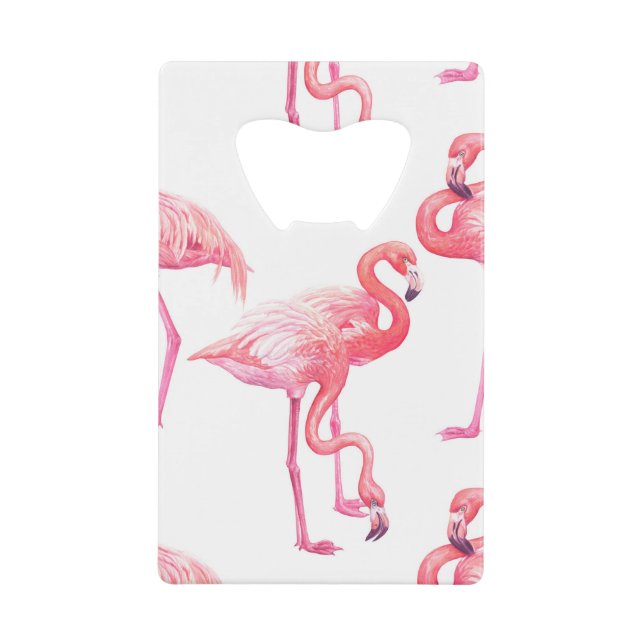 Flamingos Credit Card Bottle Opener (Front)