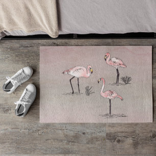 Flamingos Doormat