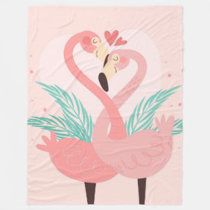 Flamingos Fleece Blanket