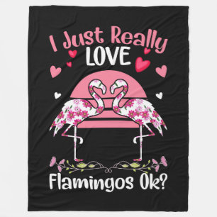 Flamingos Fleece Blanket