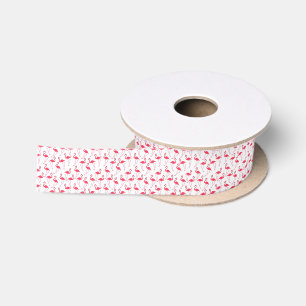 flamingos Flimingos Satin Ribbon