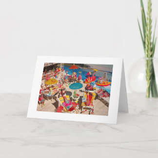 'Flamingos!' for Note Card! Card