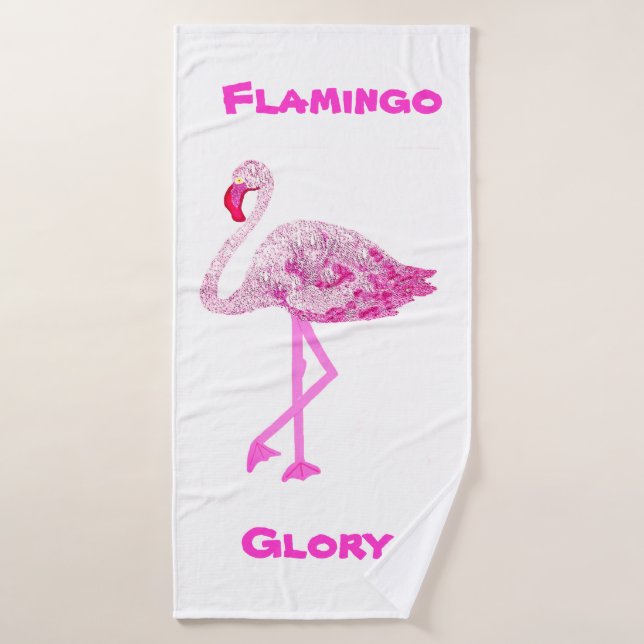 Flamingos Glory Bath Towel (Bath Towel)