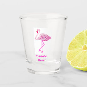 Flamingos Glory Shot Glass