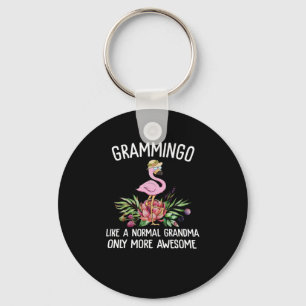 Flamingos   Grammingo Like A Normal Grandma Keychain