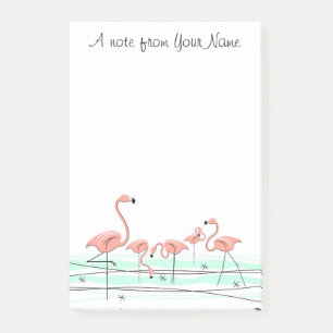 Flamingos Group "Text" Post-it Notes