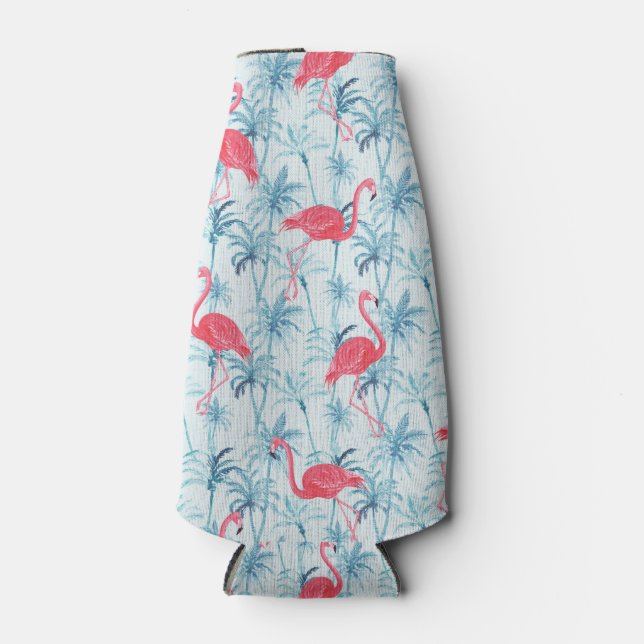 Flamingos in Paradise Bottle Cooler (Front)
