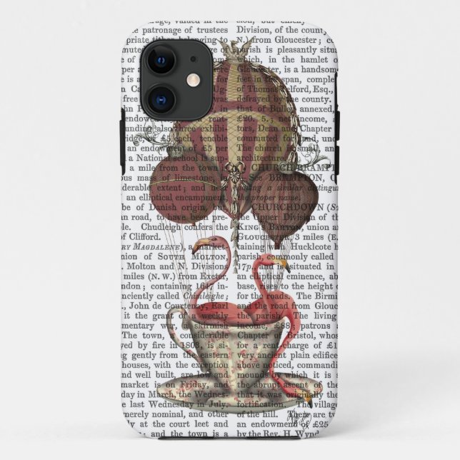 Flamingos in Teacup Case-Mate iPhone Case (Back)