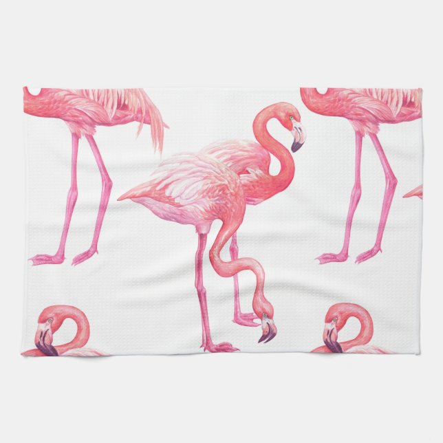 Flamingos Kitchen Towel (Horizontal)