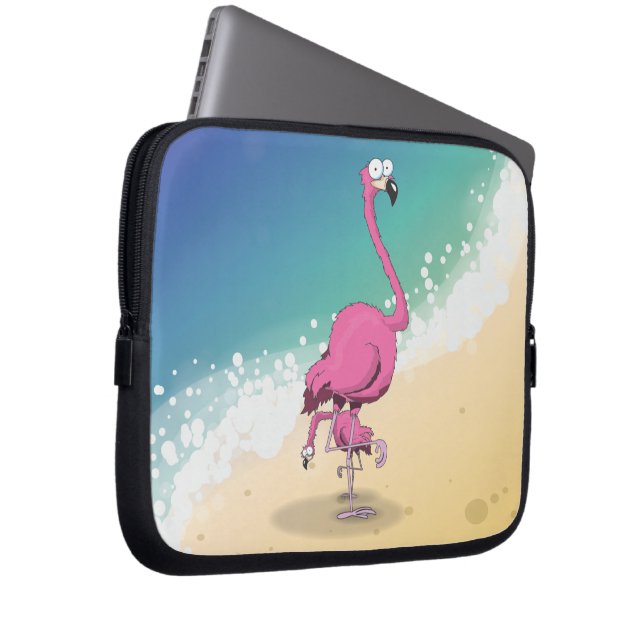 flamingos laptop sleeve (Front Right)