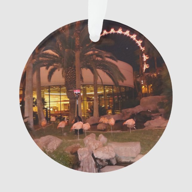 Flamingos, Las Vegas Ornament (Front)