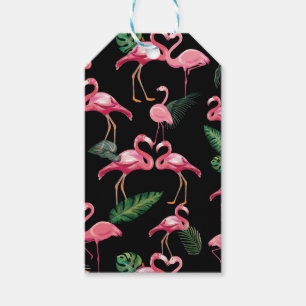 Flamingos Love Pattern 4 Gift Tags