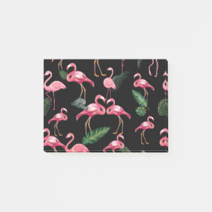 Flamingos Love Pattern 4 Post-it Notes