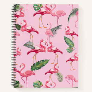 Flamingos Love Pattern 5 Notebook