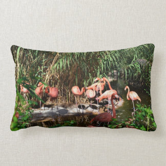 Flamingos Lumbar / Travel Pillow