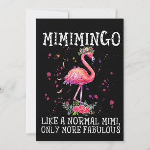 Flamingos   Mimimingo Like A Normal Mimi Holiday Card