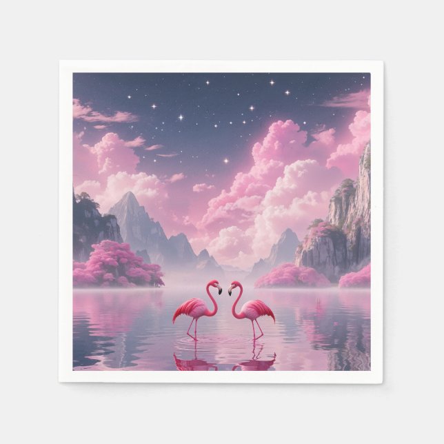 Flamingos Napkin (Front)