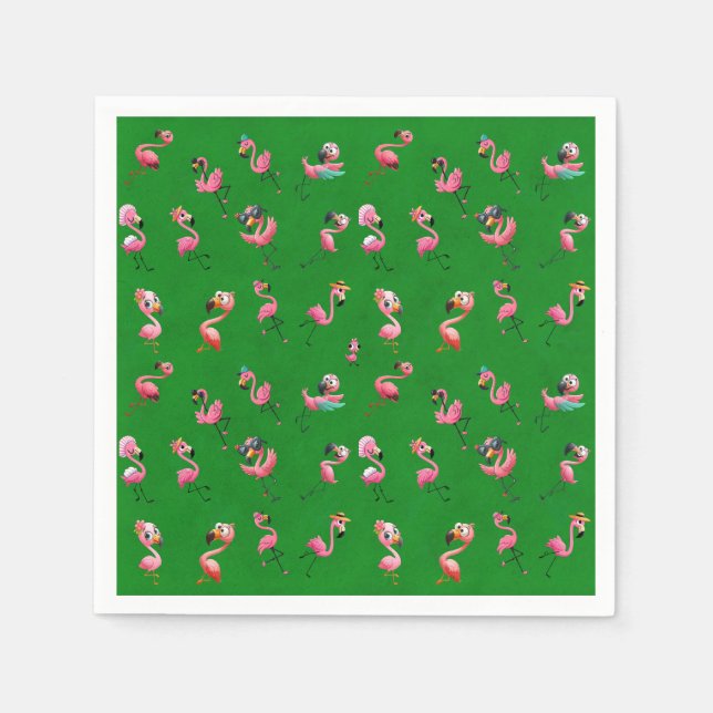 Flamingos Napkin (Front)