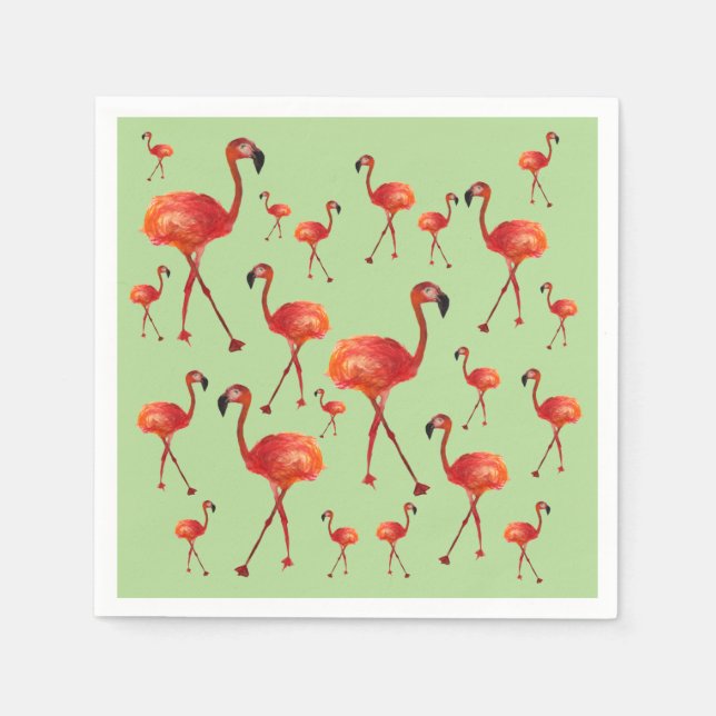 Flamingos  Paper Napkins (Front)